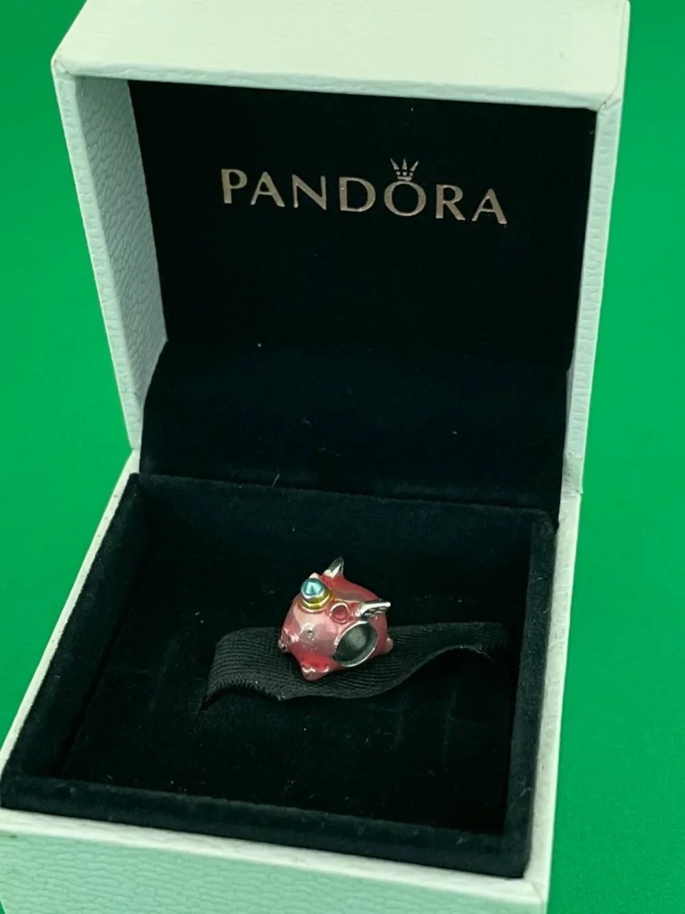 Pandora Flying Unicorn Pig Charm silver Charm - Picture 8 of 8